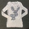 Джемпер с лосем для девочки Abercrombie Kids 613008620