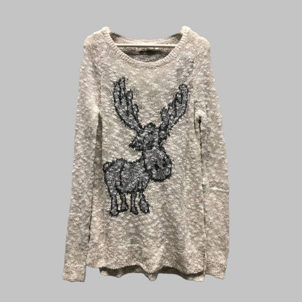 Джемпер с лосем для девочки Abercrombie Kids 613008620